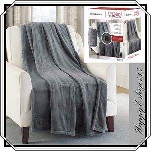 Brookstone | Bedding | Brookstone Luxurious Reliable Heated Throw Ultra  Plush Fabric | Poshmark
